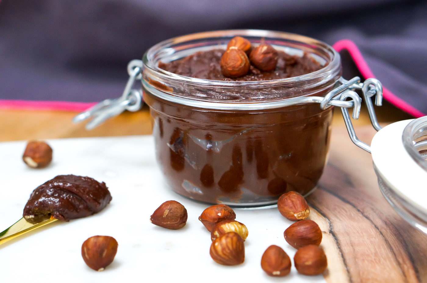 Vegansk frukost recept hälsosam Nutella vegan snabb Hasselnöt spridning hälsosam