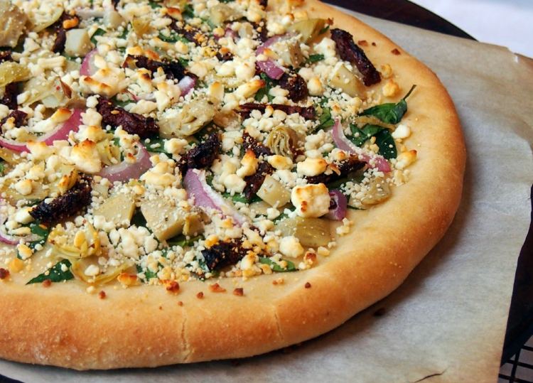 pizza-vegan-hälsosam-mat-mellanmål-recept-idé