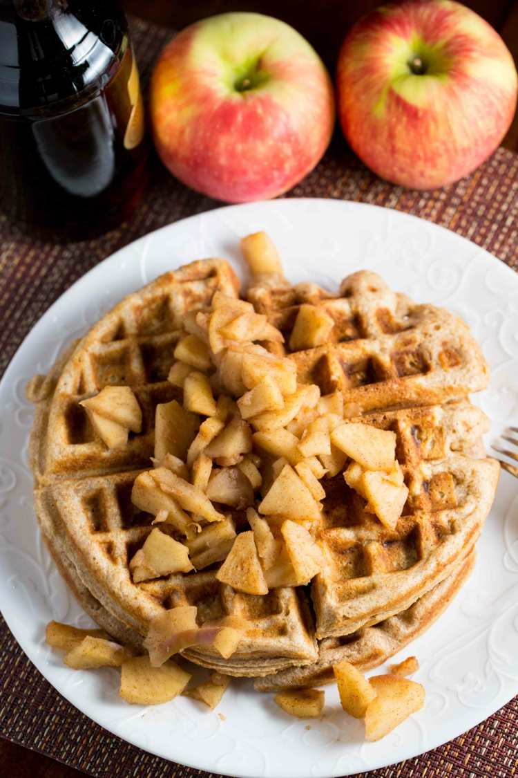 vegan-våfflor-äpple-kanel-äppelstrudel smak