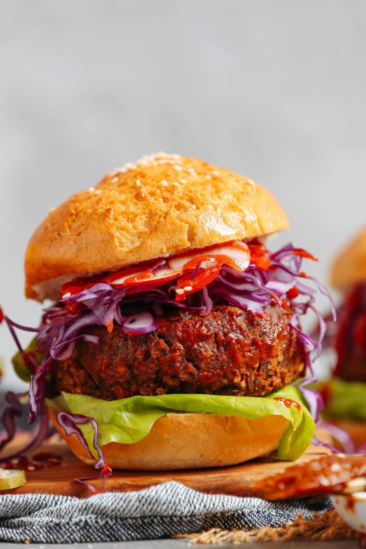 Vegansk burgerrecept middag recept idéer hälsosamma
