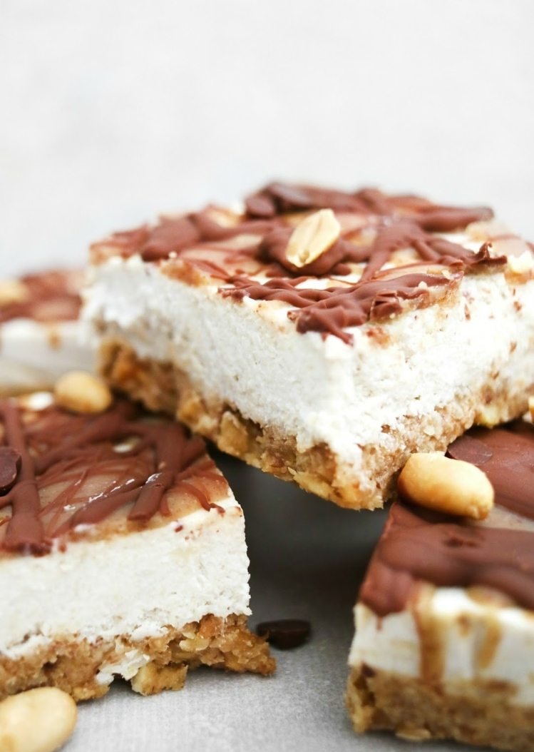 Snickers cheesecake recept vegan hälsosamma desserter utan socker