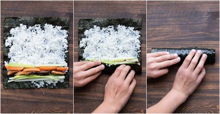 Hur man rullar sushi -instruktioner