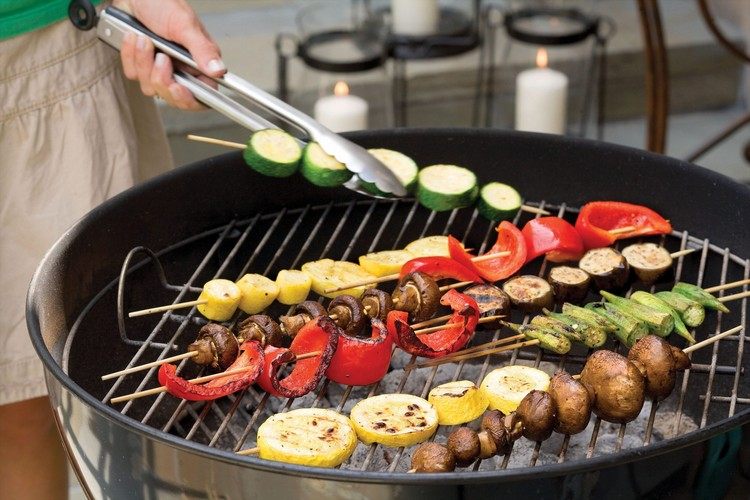 bra vegetariska grillrecept grönsaksspett recept enkelt