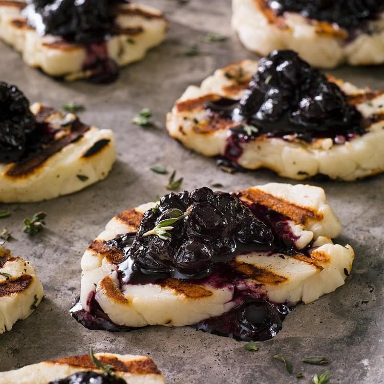 grillade halloumi vegetariska grillrecept grillost