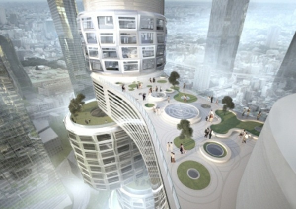 futuristiska torn seoul design