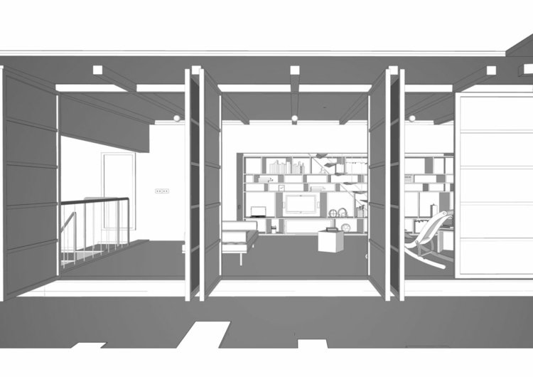 veranda-trä-projekt-arkitektur-dörrar-öppna-utrymme-design-slappna av läsrum