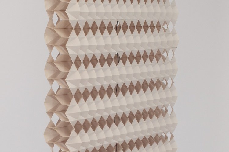 mörkläggningsgardiner designidé vik origami