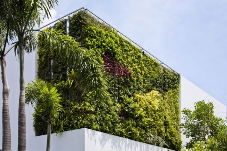 privat-villa-fasad-verical-trädgård-vegetal-arkitektur-accent