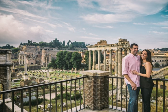 förlovning bakgrund romantisk antik balkong italien huvudstad