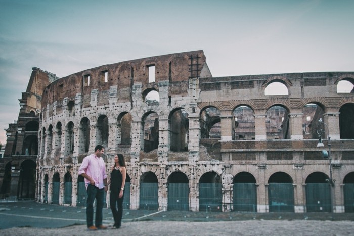 colosseum förlovningsfest romälskare romantiska resor