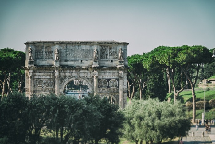 förlovning i Rom Italien semesterfirande park