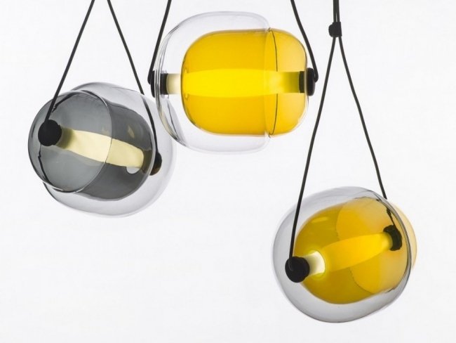 designer glashängande lampor lucie koldova capsula series