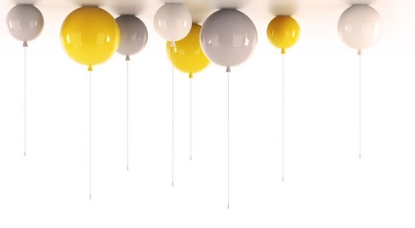 färgglada glas lekfulla designers lyser i form av en ballong