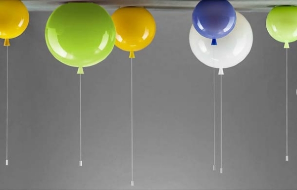 ljusa färger lekfulla designers lyser i form av en ballong
