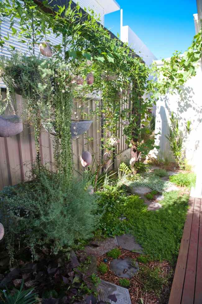 Upprätthålla idéer om trädgårdsanläggning i trädgården Australien-privata hus-vertikala trädgårdar