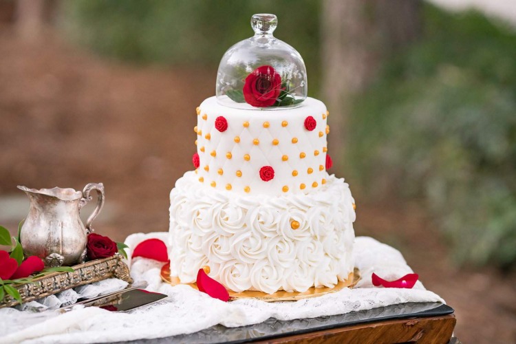 rosglas tårta dekoration göra din egen idé glassklocka