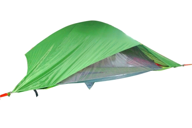 Vista-camping-tält-front-grönt-inklusive-plats-att-torka