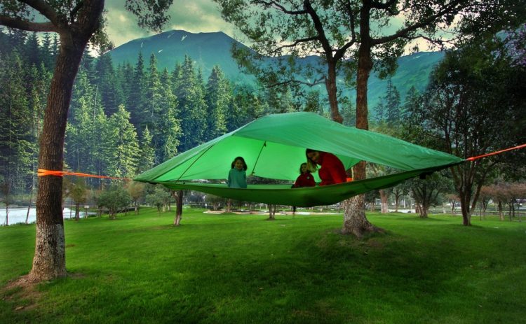 Vista-camping-tält-dinglande-tält-lätt att sätta upp på plats