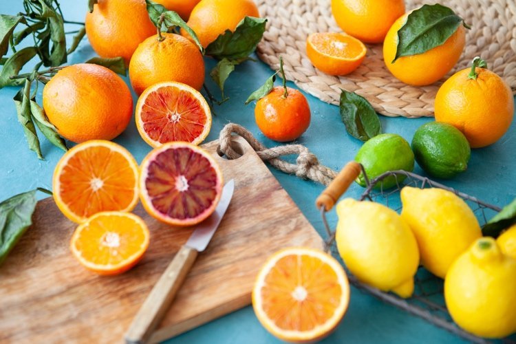 c -vitamin mat citron apelsiner och grapefrukt