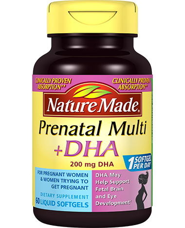 Nature Made Prenatal Multi + Dha, 200 mg, 150 Soft Gels