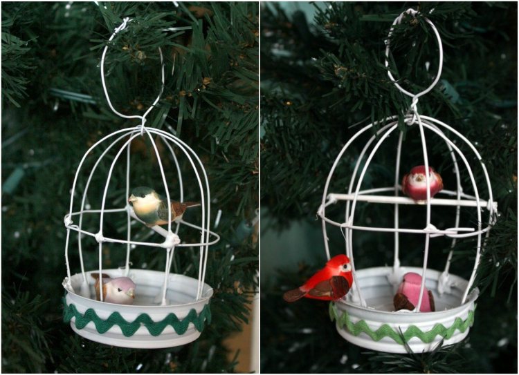 fågelbur dekoration jul liten bygg din egen fågel