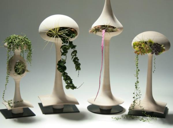 futuristiska planters-Golly Pods-keramisk design modern