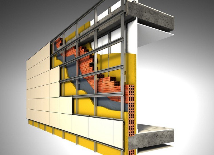 Bakventilerad fasadstruktur-isolering-ventilation-murverk