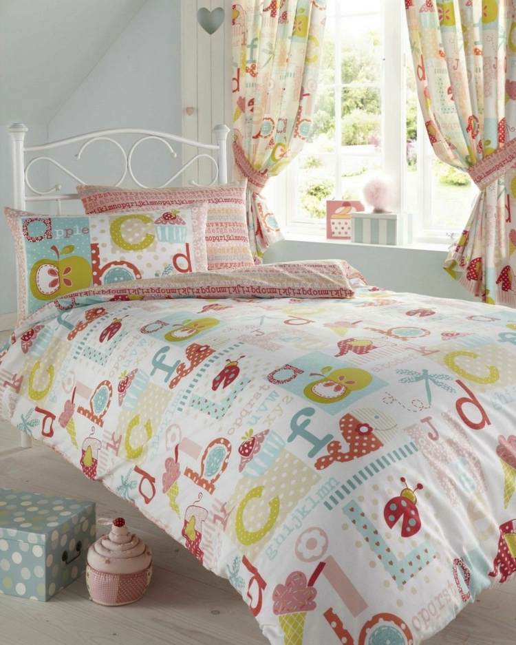 Barnkammare vintage säng flickor dekorera idéer