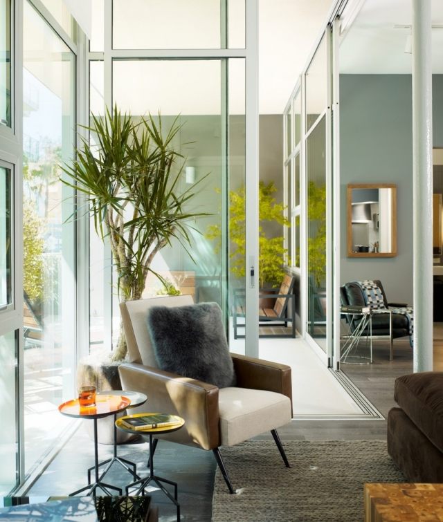 fördelar med inomhus växter utrymme hög modern design enkel