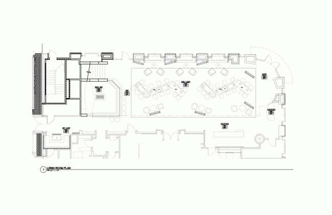 arkitektonisk plan relaxavdelning med designerhotell i san diego