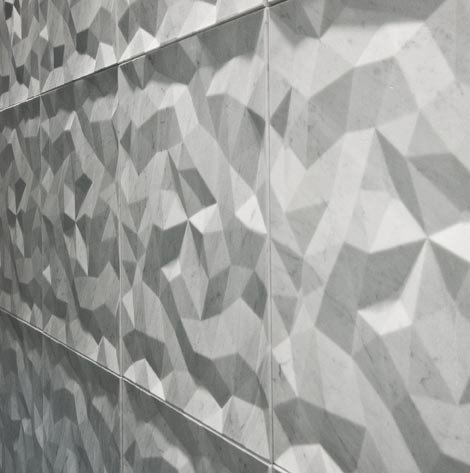 3d vägg-vita kakel mönster