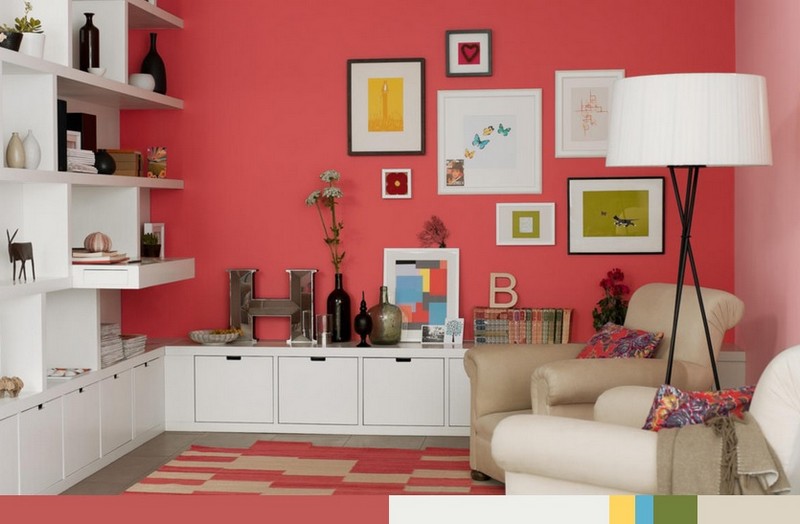 Väggmålning-vardagsrum-ljusa-färg-idéer