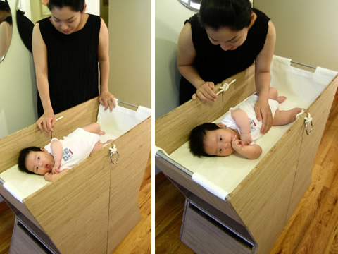 Min Chul Kang designer baby sängar med en modern design