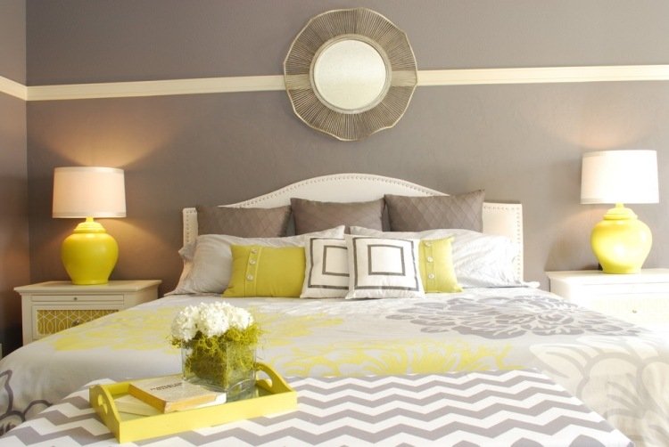 sovrum-grå-gul-vit-vackra-kombinerade-färger