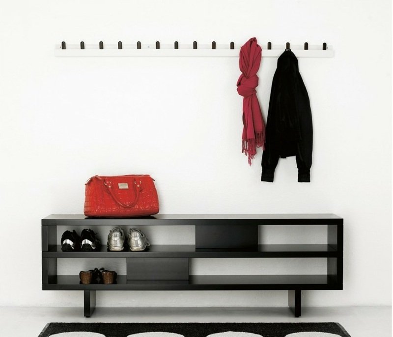Vägg-rack-design-idéer-skandinaviska-hall-möbler