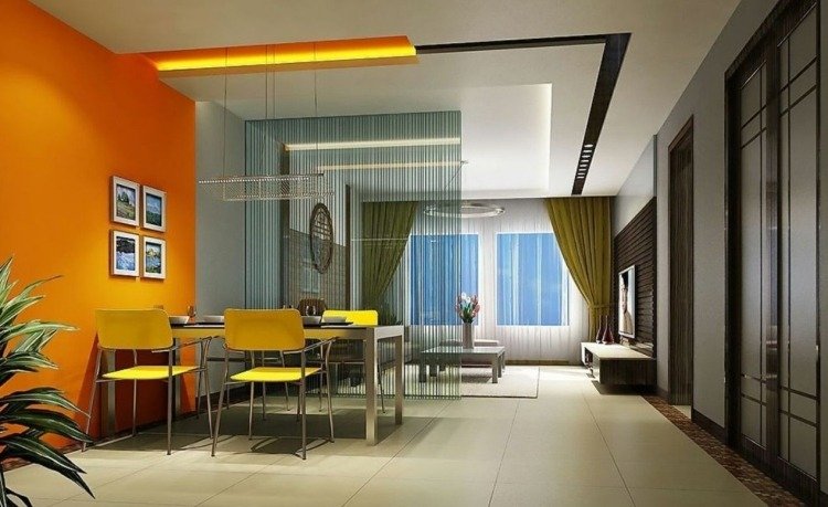 matsal-vägg-färg-orange-gul-stolar