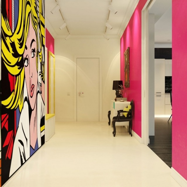 Pop-Art-Art-Hall-Design-Walls-Inramning-Idéer