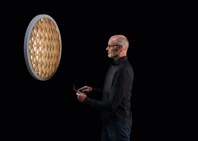 Vägglampa trä futuristiska designidéer