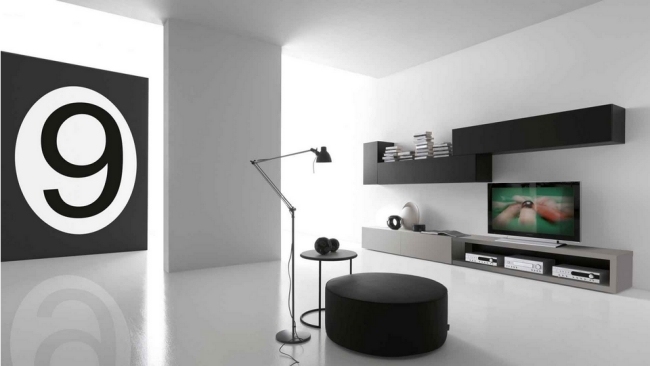 moderna möbler modulära designer vägghyllor från presotto
