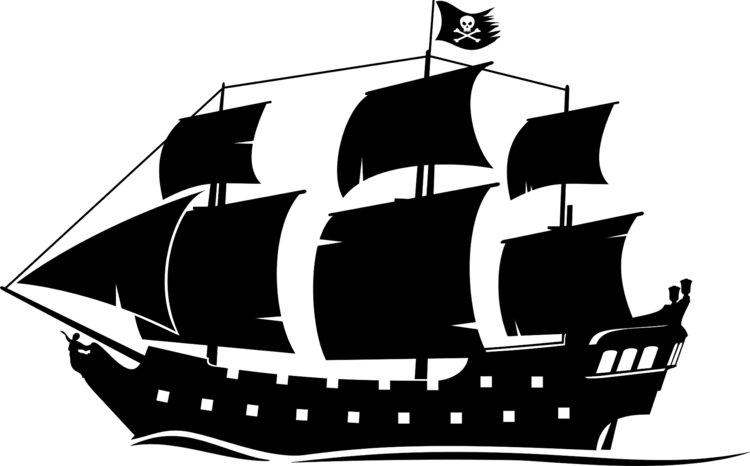 vägg-stencil-print-pirat-skepp-hav-mall-barnrum