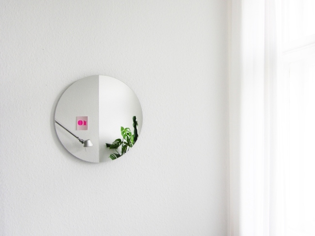 Spegel design vägg-badrum idéer-spegel ytor betraktningsvinkel