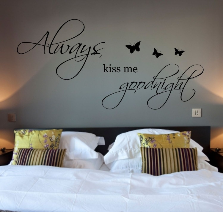 väggdekal citat sovrum-alltid-kyss-mig-godnatt