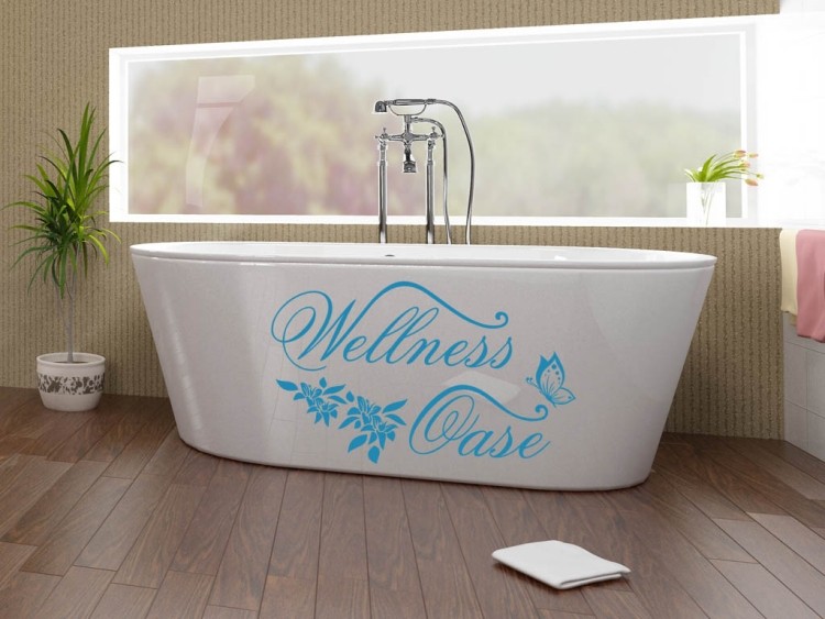 väggdekal-ordstäver-badrum-blå-skriv-wellness-oas