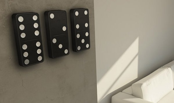 Domino digital väggklocka design vardagsrum