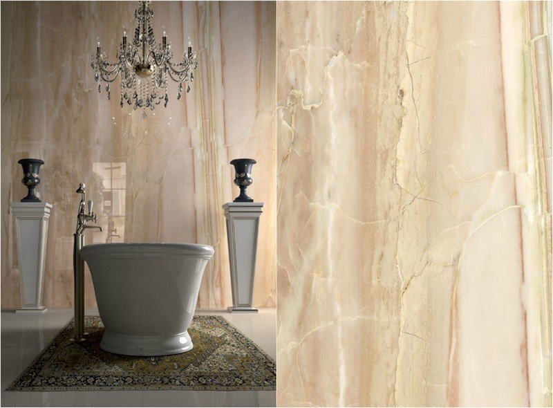 väggbeklädnad-sten-look-badrum-beige-breccia-miele