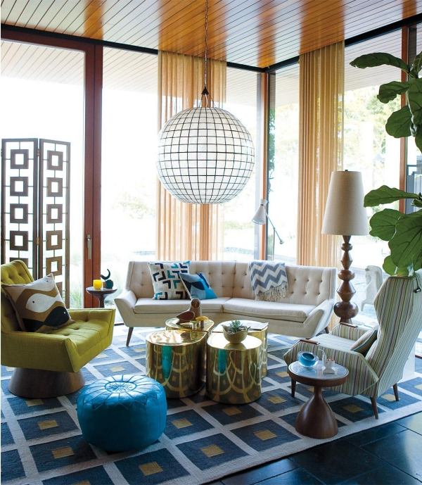 jonathan adler soffbord i mässing teardrop metallic gloss home