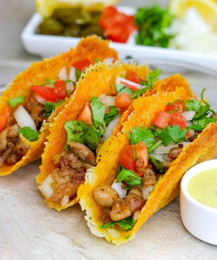 friska tacos med cheddartortillas