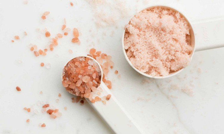 himalayan salt malda granuler rosa sten salt