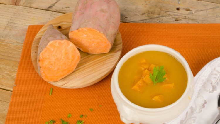 Detox sötpotatis soppa recept