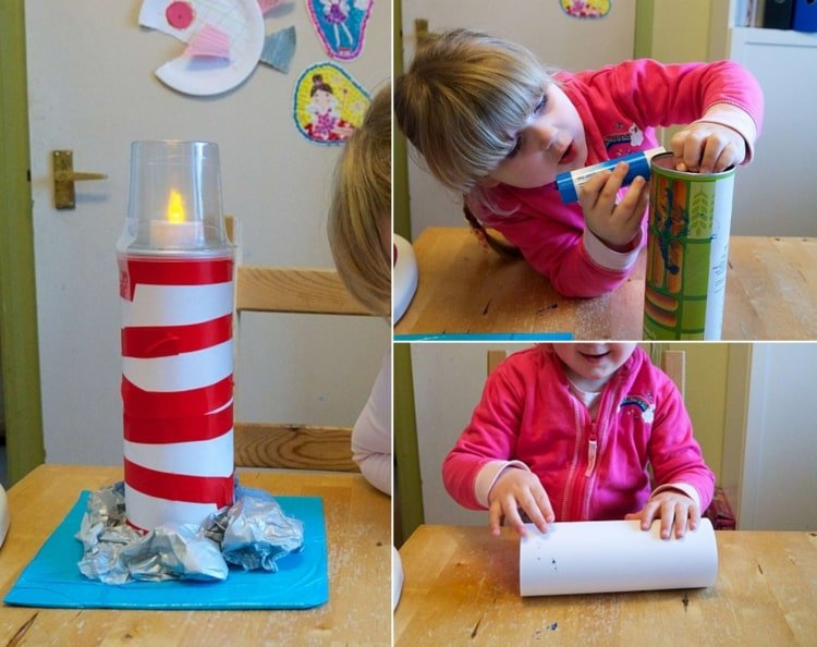 Vad kan du göra av Pringles -burkar - fyr för barn
